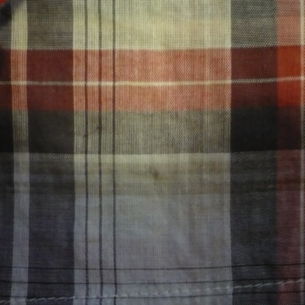 Anthropologie Solitaire Plaid Tassel Boho Tank Top Tunic Cotton Small - Picture 8 of 10